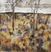 Egon Schiele Winter Trees oil painting reproduction